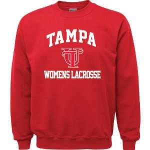  Tampa Spartans Red Womens Lacrosse Arch Crewneck 