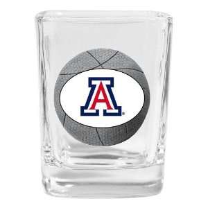Arizona Wildcats NCAA Basketball Square Shot Glass  Sports 