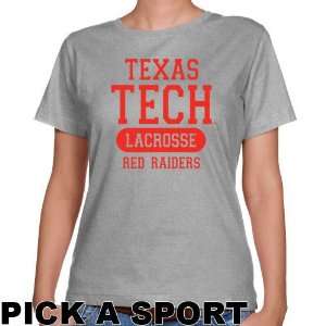 com Texas Tech Red Raider Tshirt  Texas Tech Red Raiders Ladies Ash 