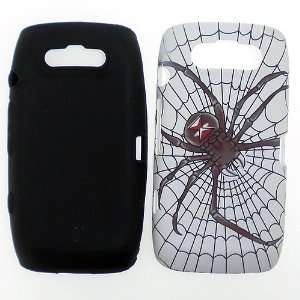  BlackBerry Torch 9850 9860 White with Black Widow Spider 