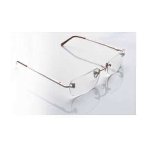   Rimless Clear Bifocal with Gold Frame