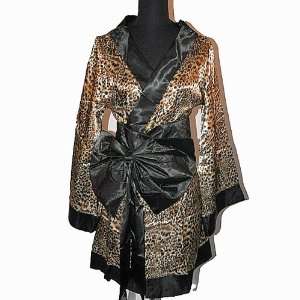  Shanghai Tone® Pantherine Kimono Robe Yukata Nightie 