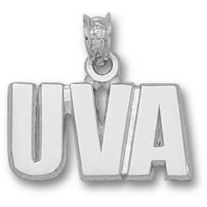  University of Virginia Block UVA Pendant (Silver 