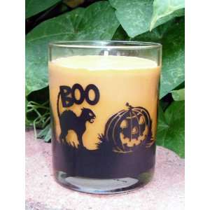 Pumpkin Patch Scented Soy Candle   BOO Halloween Jar