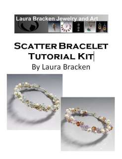 Tutorial Kit DIY Handcrafted Bracelet Crystal & Pearl Sterling Silver 