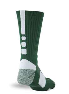 New Pro Feet 230L Basketball NBA Shooter Sock Moisture Mngment FOR/WHT 
