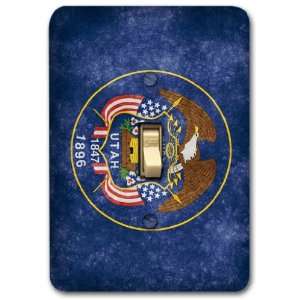  Blue Utah State Metal Light Switch Plate Cover Single Home 