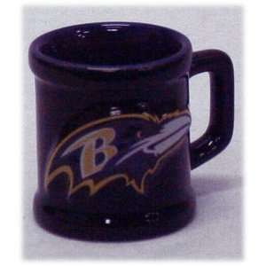  2 Baltimore Ravens Mini Mug Shot Glasses *SALE* Sports 