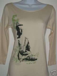 NEWTG American Apparel Buddha zen Peace shirt top yoga  