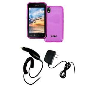  EMPIRE LG Marquee Hot Pink Poly Skin Case Cover + Car 