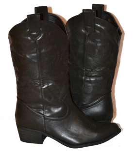 Womens Cowboy Boots in BLACK, BRAND NEW, Fast Shipping, s 