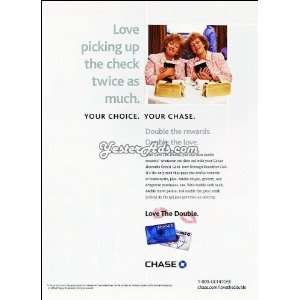   Vintage Ad JP Morgan Chase & Co   Visa Credit Card 