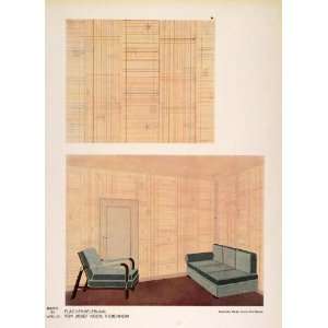  1931 Art Deco Interior Design Room Furniture Wall Print 