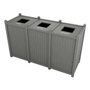   Receptacle with Bead Board Style Panels 26 Gallons