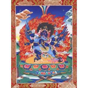  Vajrakilaya Tibetan Buddhist Thangka   Fine Quality 