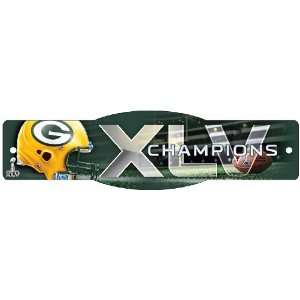  Green Bay Packers Street Sign Champions