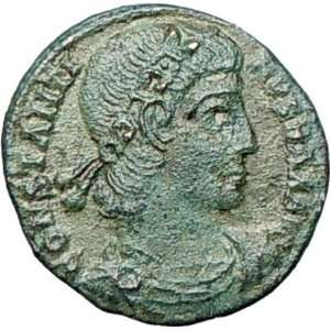 CONSTANTINE II Jr 337AD Ancient Roman Coin Legion Labarum CHI RHO 