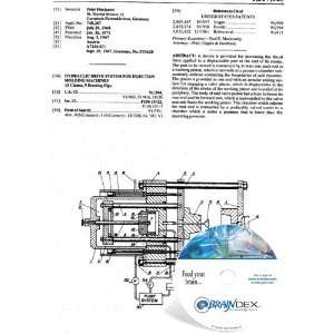   Patent CD for HYDRAULIC DRIVE SYSTEM FOR INJECTION MOLDING MACHINES