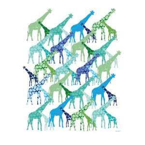  Cool Giraffe Pattern Premium Poster Print