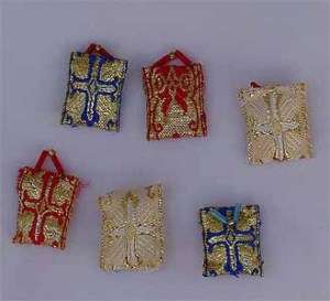 Amulet   Pendant Fabric from the holy island of Tinos  