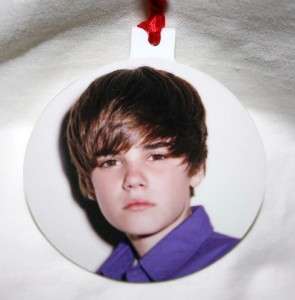 JUSTIN BIEBER #3 Personalized Photo Ornament NICE GIFT  