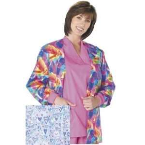  Medline 6109CRAYS Peaches Cardigan Jacket Crayon Hearts 