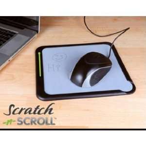    Quirky scratch n scroll the noteable mouse pad