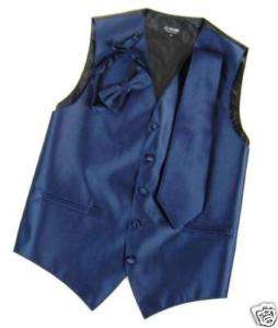V66/ New Mens Tuxedo Wedding Vest by Milani+ Navy Blue  
