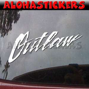 OUTLAW Racing Vinyl Decal Car Truck Window Sticker V30  