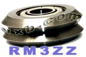 RM3ZZ 12mm V Groove Guide Bearing, bearing is a Shielded