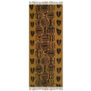  Mudcloth wall hanging, Wealth Brings Happiness