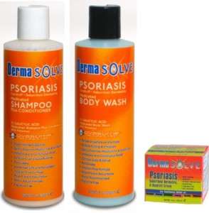 Dermasolve Dandruff Psoriasis Shampoo Body Wash & Cream  