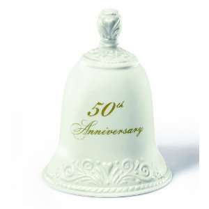   Russ 50th Anniversary Porcelain Bell, 4 Inch
