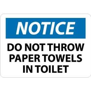  SIGNS DO NOT THROW PAPER TOWELS IN