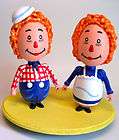 RAGGEDY ANN & ANDY EGG ART FIGURES  1 of a kind