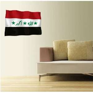  IRAQ Flag Wall Decal Room Decor Sticker 25 x 18