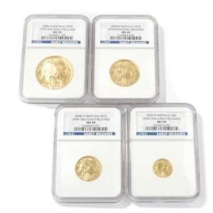   Piece Gold Buffalo Coin Set MS70 Early Release NGC