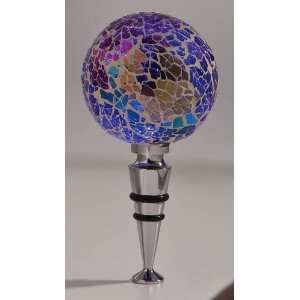  LED Glass Mosaic Wine Stopper, Purple