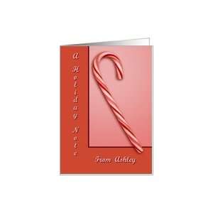  Candy Cane, A Holiday Note From Ashley Card Health 