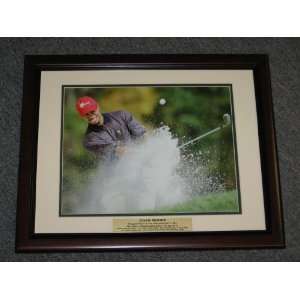  Tiger Woods Framed 11 x 14 Photograph Picture Sand Trap 