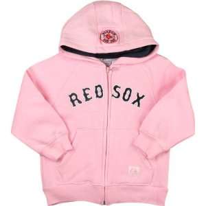   Sox Youth Girls Pink Zip Front Hooded Sweatshirt