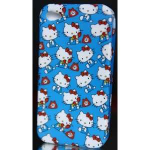  Hello kitty iphone 4 hard front and back case  small kitty 