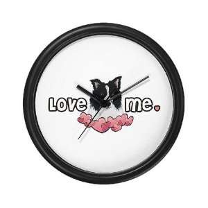 Love Me Border Collie Pets Wall Clock by 