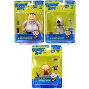  Family Guy Series 1 Figures Set Of 3 Toys & Games