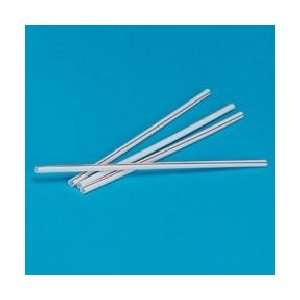  Unwrapped Hollow Stir Straws in White / Red Office 