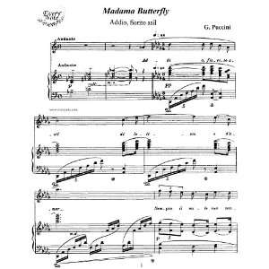 Puccini Madama Butterfly   Addio, fiorito asil   Pinkerton, tenor 