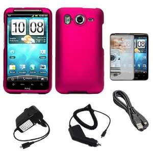  Pink Durable Protective Rubberized Crystal Hard Case Cover 