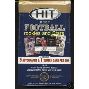  2007 Sage Hit Football HOBBY Box   (30 Packs/Box   5 Cards 