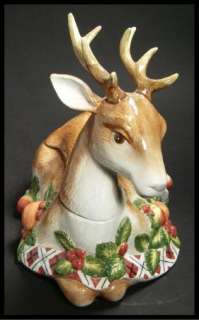 Noritake Royal Hunt Deer Soup Tureen Lid Ladle Christmas Holiday China 
