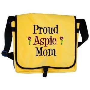  Proud Aspie Mom Autism Messenger Bag by  
